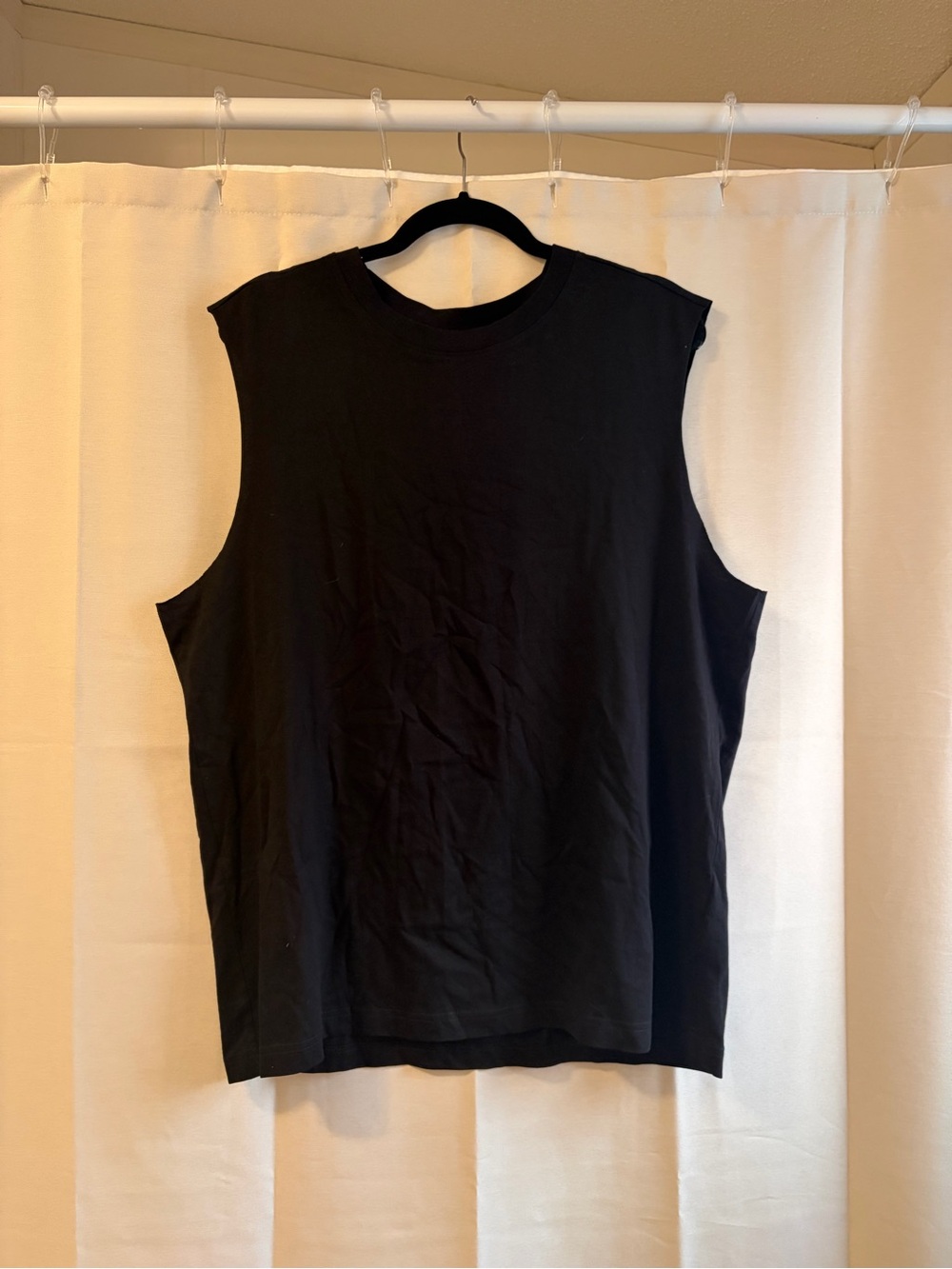 H&M Black Relaxed Fit Crewneck Tank